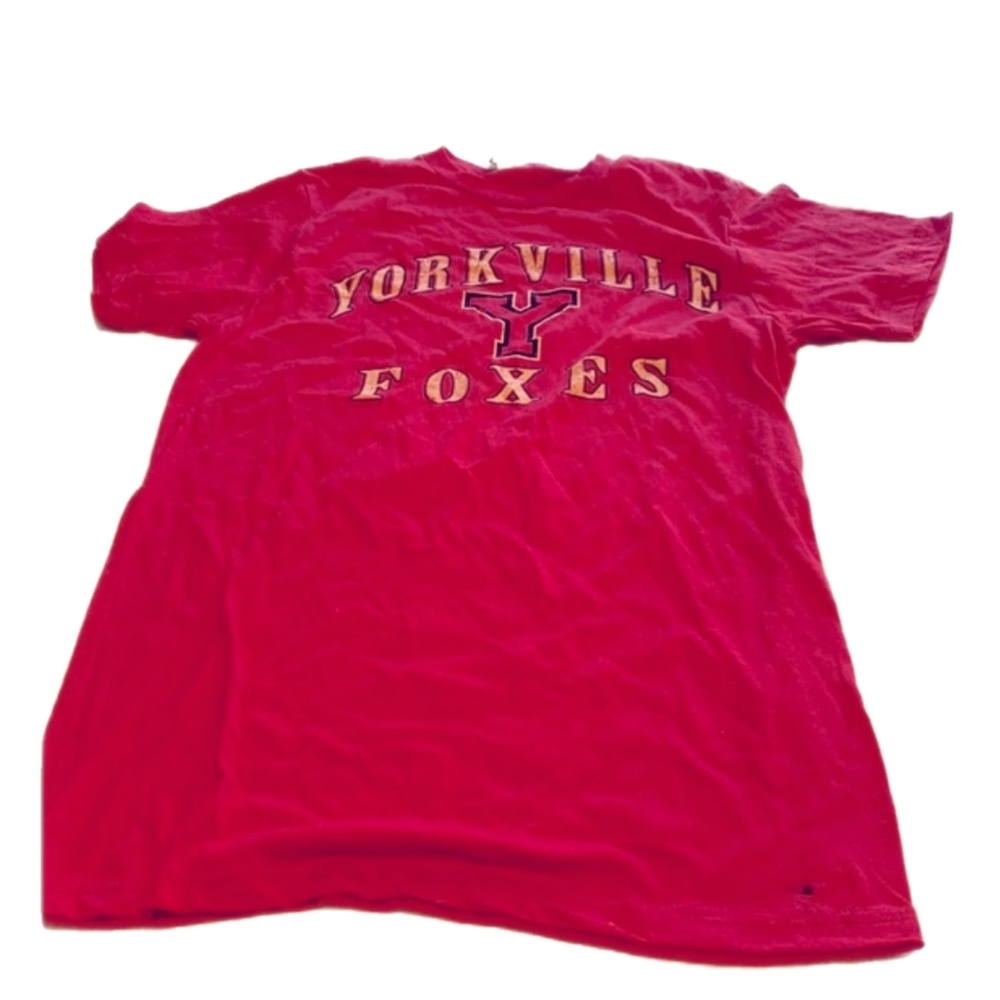 Dunbrooke Yorkville Foxes women’s short sleeve tshirt pink and black size S